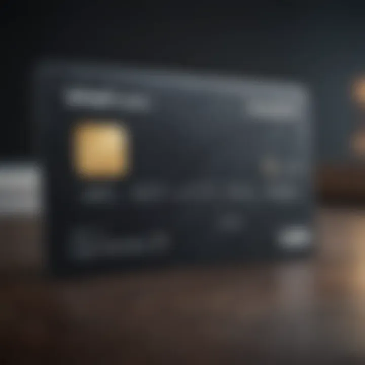 Amazon Prime Visa Signature Credit Card showcasing its unique design