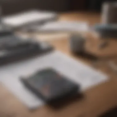 Budgeting for Construction Costs A calculator and budget sheet on a desk