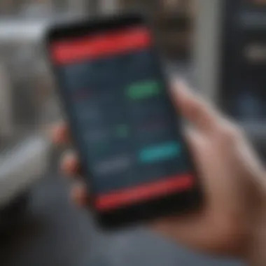 A close-up of Bank of America's mobile app illustrating user-friendly interface