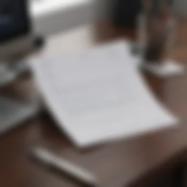 Resume Review An open resume on a desk with a pen ready for edits.