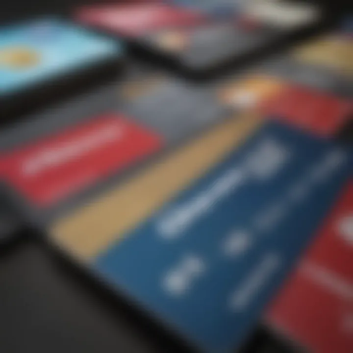 Visual representation of various Capital One card types