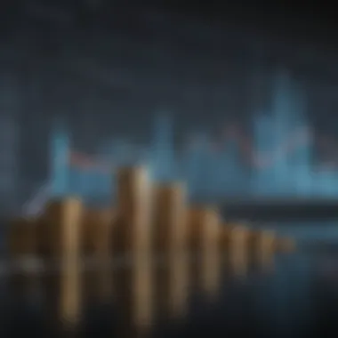 Financial Growth Illustration Graph illustrating financial growth over time