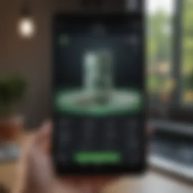 Overview of Cash App Features on Tablet Overview of Cash App features showcased on a tablet