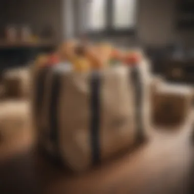 Packing for Efficient Deliveries Delivery bag filled with food ready for transport