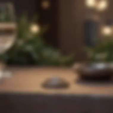 Romantic Proposal Setting An elegant setting depicting a romantic proposal scenario.