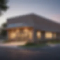 A vibrant and welcoming credit union branch exterior