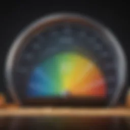 Graph illustrating credit score improvement strategies