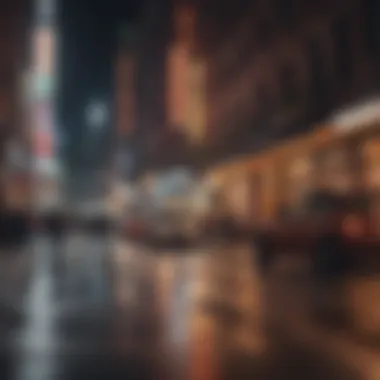 Urban Adventure Awaits Vibrant city street bustling with life