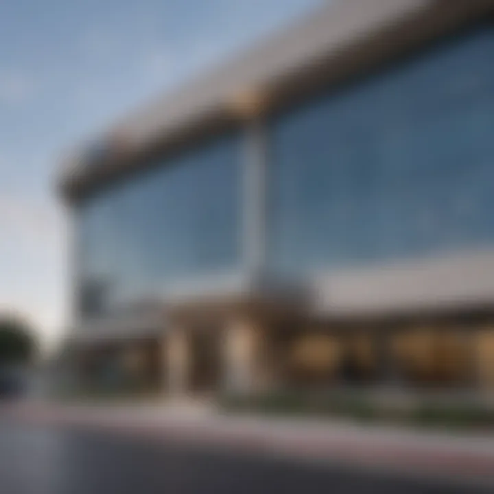 Exterior view of a local bank in Austin showcasing modern architecture