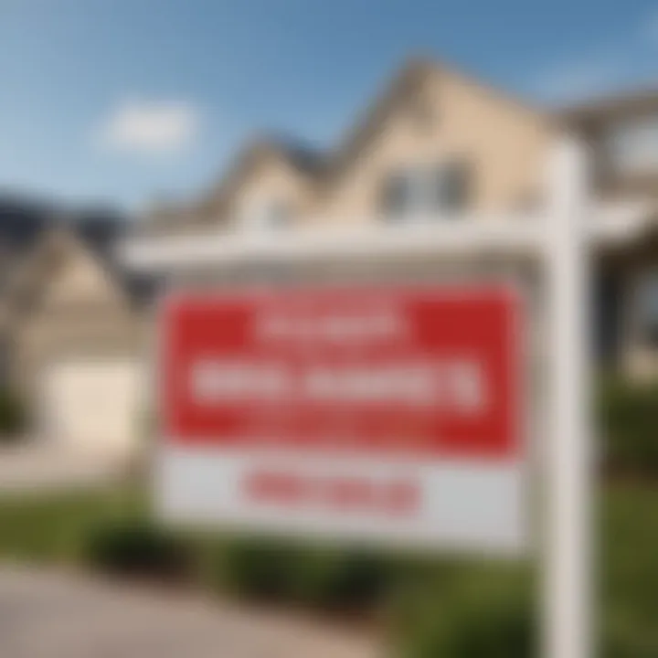 A close-up of a real estate 'For Sale' sign outside a home, symbolizing the current market dynamics.