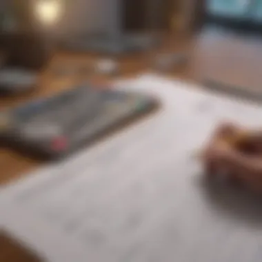 Analyzing Financial Reports: Informed Decision Making in Real Estate A thoughtful individual analyzing financial reports and market trends related to real estate investments