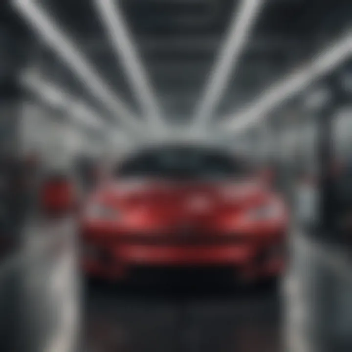 Tesla factory showcasing advanced manufacturing