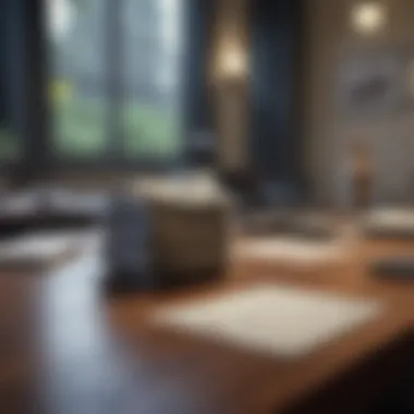 The Essence of Personalized Banking A serene workspace showcasing premium financial documents