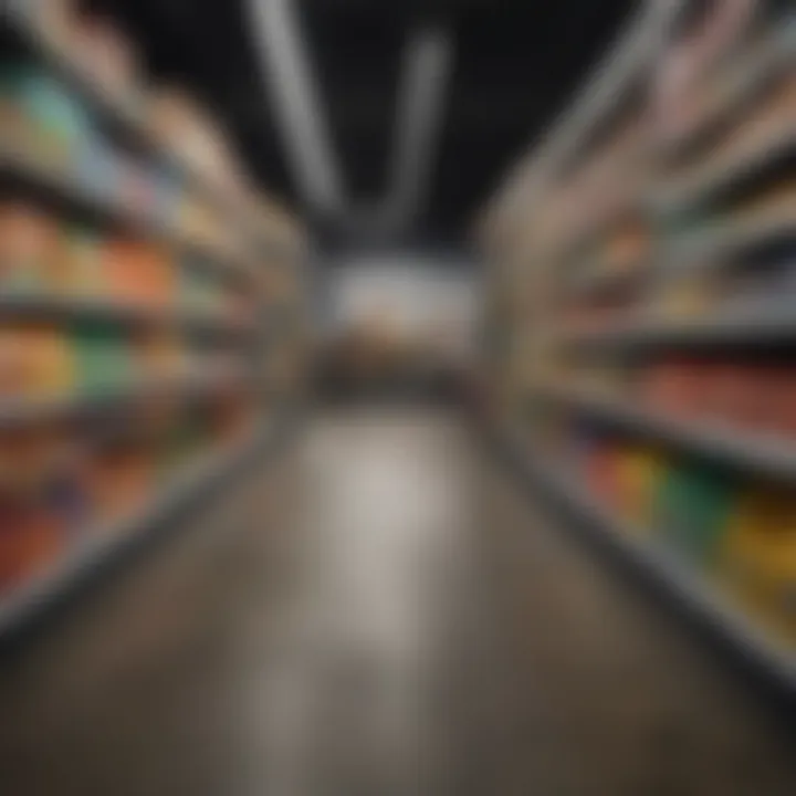 Colorful assortment of groceries showcasing affordability