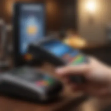 Innovative Mobile Payment Solutions Mobile app interface showcasing credit card payment options