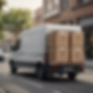 A delivery vehicle loaded with packages ready for distribution