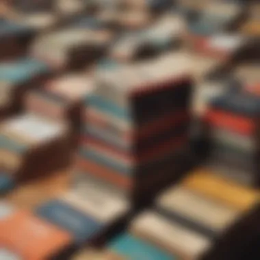 A close-up of price tags on well-maintained used books