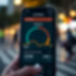 A user interface of a walking tracking app showcasing distance metrics