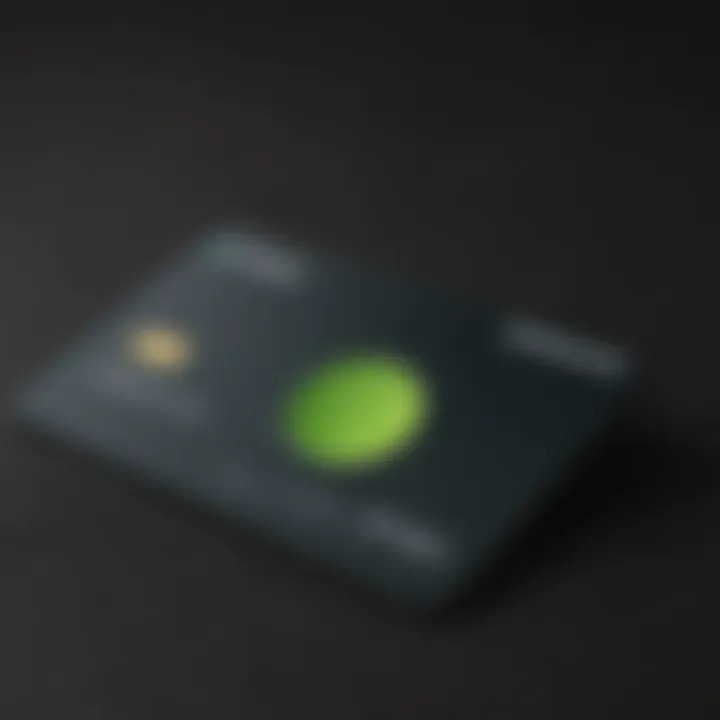 Close-up of the Green Dot Unlimited Card showcasing its sleek design and modern features.