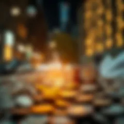 Conceptual illustration of high risk and low return investment dynamics