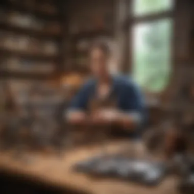 Crafting Your Way to Income An assortment of handmade crafts and goods reflecting creativity and skill.