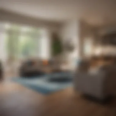 Inviting Living Spaces Interior view showcasing a spacious living room