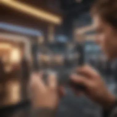 Engaging in Thrilling Mobile Game Action Exciting Gameplay Scene