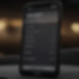 Visual representation of a paycheck advance app on a smartphone screen