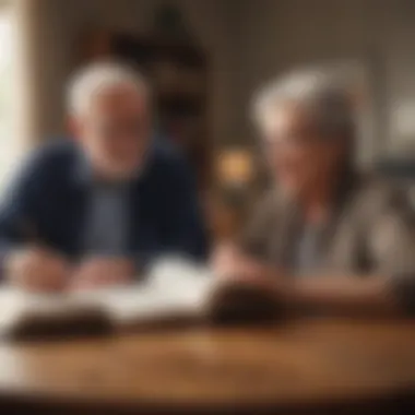 A cozy setting with a retiree reading a book, indicating tutoring or mentoring as a side gig.