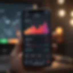 A smartphone displaying a stock trading app interface with free stock offers highlighted.
