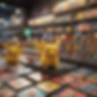 Market Dynamics of Pokémon Cards An artistic representation of market trends and fluctuations relevant to Pokémon card investments.