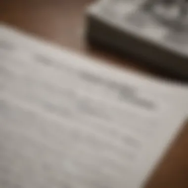 Close-up of financial documents and investment options laid on a table