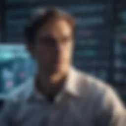 Data Scientist analyzing complex algorithms