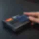 Digital wallet interface showing card transfer options