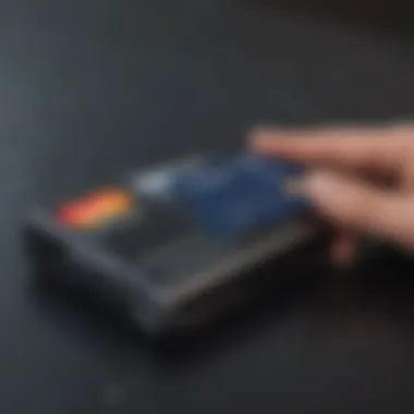 Digital wallet interface showing card transfer options