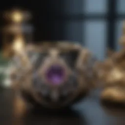 Elegant jewelry display showcasing unique designs