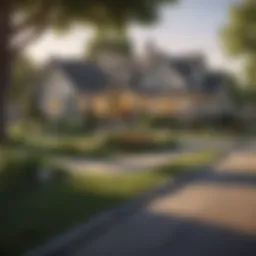 Peaceful suburban landscape ideal for retirement