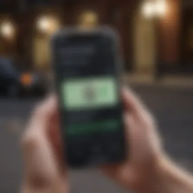 Smartphone displaying Cash App interface