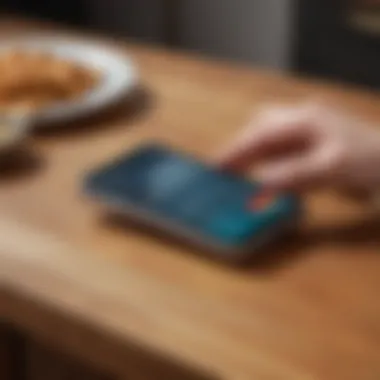 User-Friendly Interface of the Karma Mobile App User interface of the Karma debit card's mobile application highlighting ease of use.