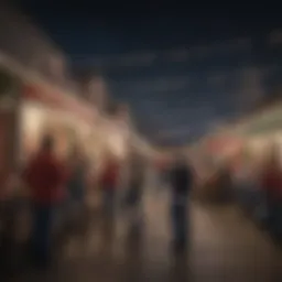 Lowe's employees celebrating a holiday together in a festive environment.