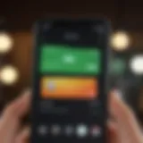 User interface of Cash App on a smartphone