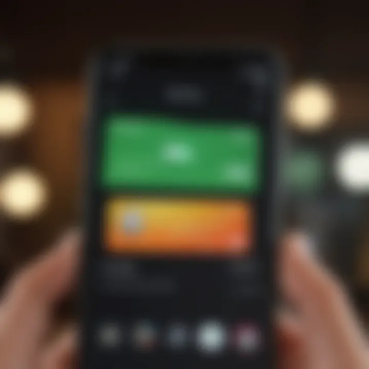 User interface of Cash App on a smartphone