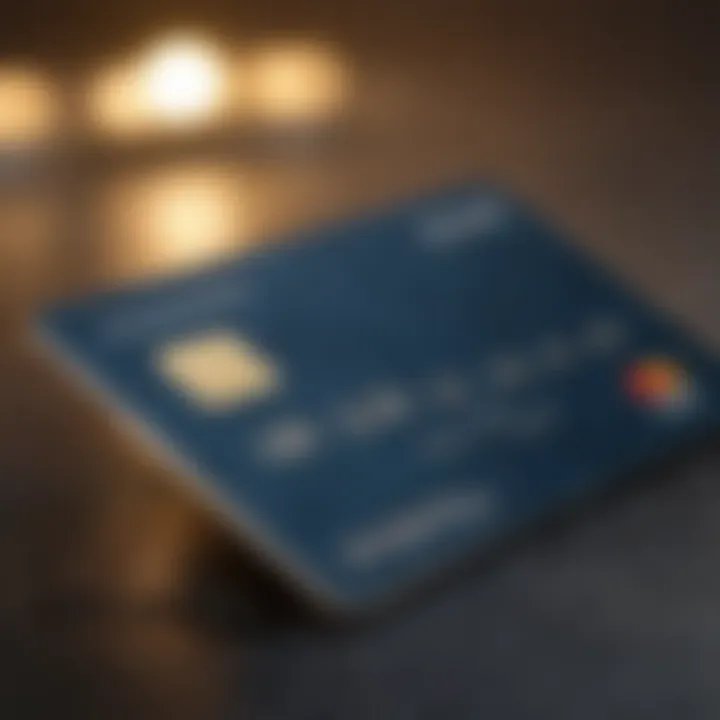 Conceptual image of credit card benefits and features