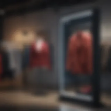 User-Friendly Selling Platform A digital screen displaying a user-friendly online platform designed for selling second-hand clothes.