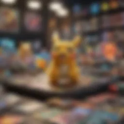 A vibrant display of various Pokémon cards showcasing rarity and artistry.