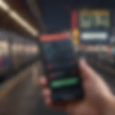 A smartphone displaying fare alert notifications