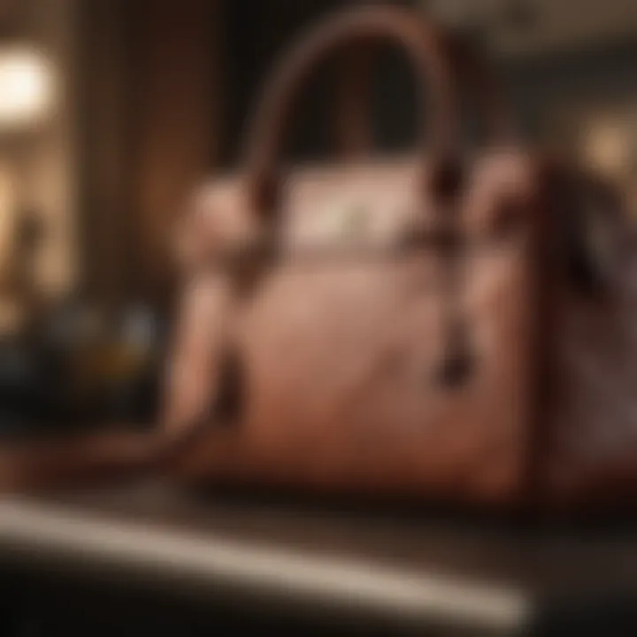 A pre-owned luxury handbag highlighted for its quality