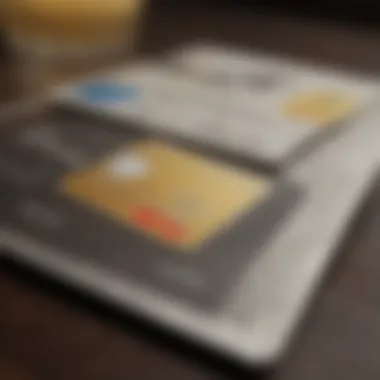 Evaluating Credit Card Options Thoroughly A thoughtful individual reviewing various credit card offers.