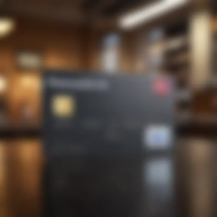 A detailed view of the Roomstogo credit card highlighting its features