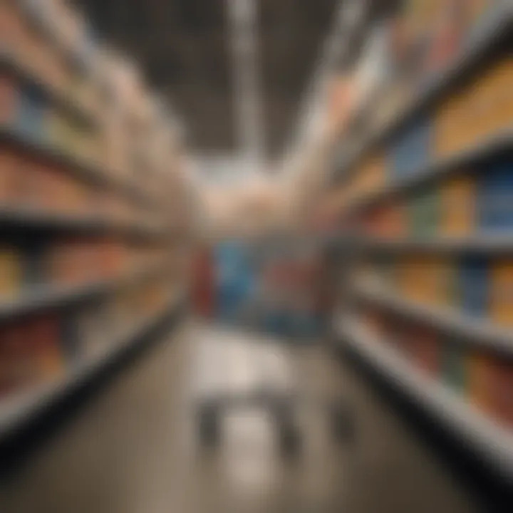 A vibrant shopping cart filled with bulk products available at Sam's Club.